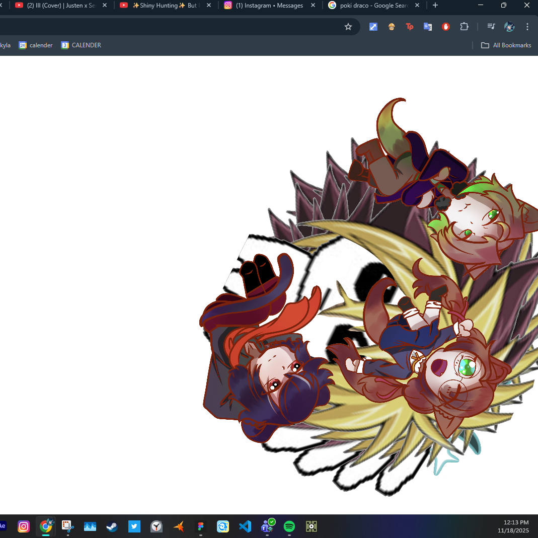 i imported an old artwork of mine into the project on top of other images and played around with it