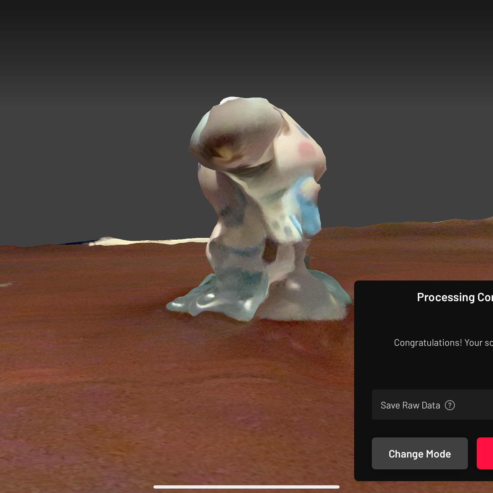 Played around with a semi-transparent figure and the result proved to be saddening as the semi transparent base merged with the surface it was placed on.