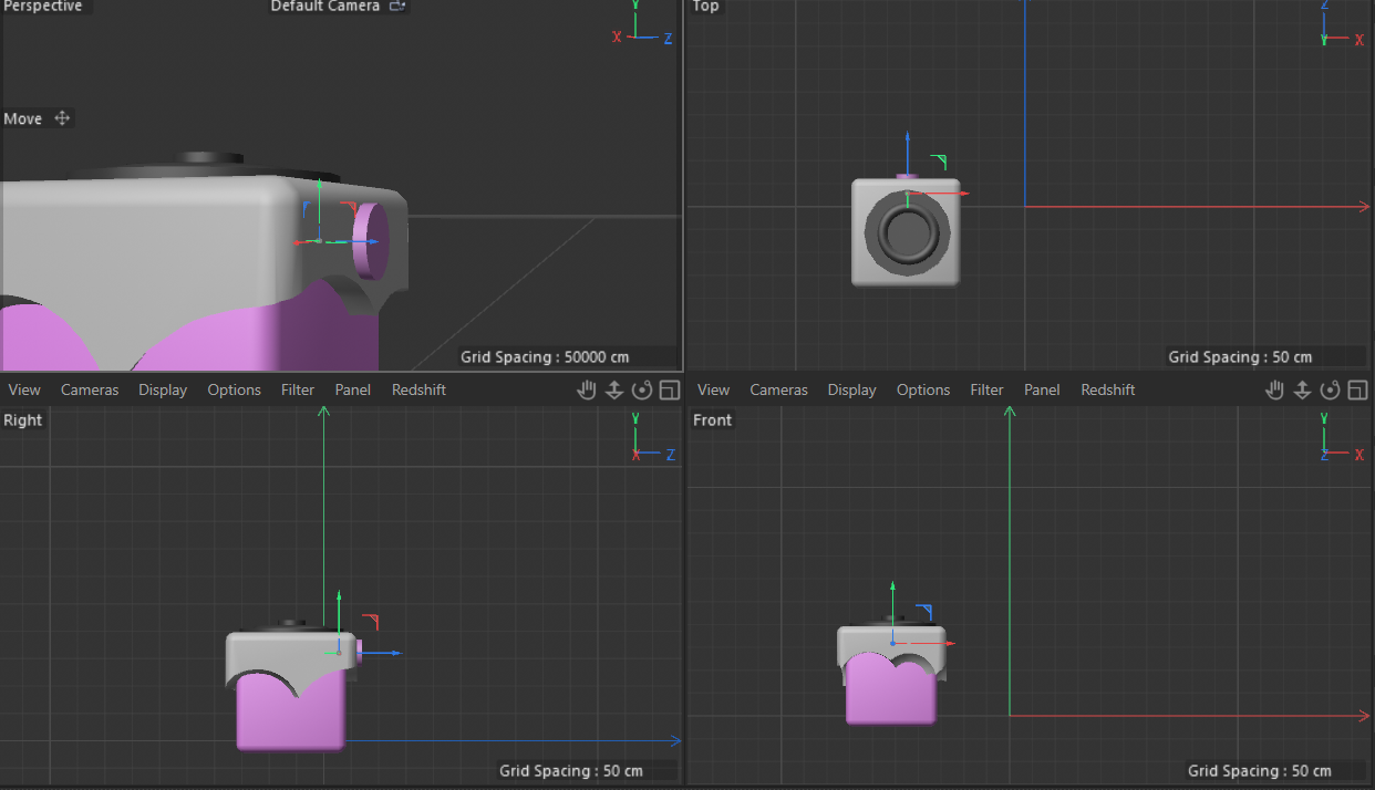 building the over and checking the different dimensions and viewpoints to check accuracy.