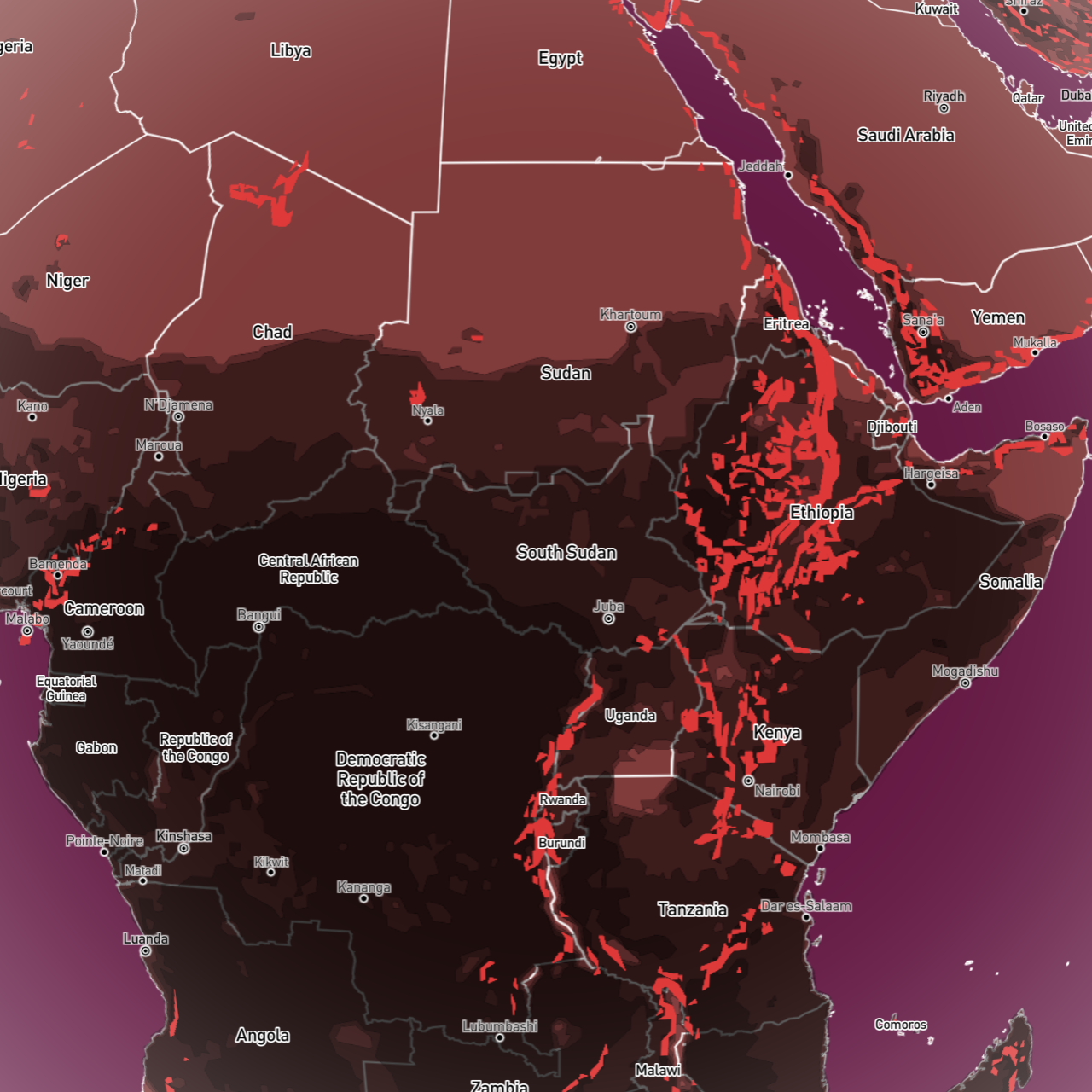 an attempt to use heatmaps and different color palettes, seeing how they appear visually.