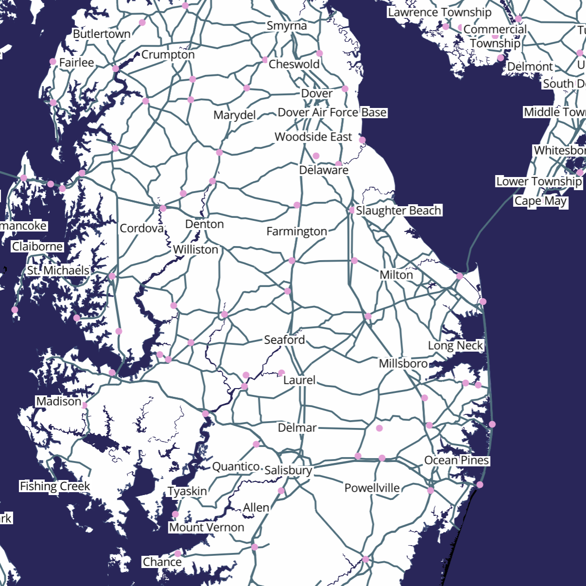 more experimentation with colors and in particular, country boundaries and labels. I was simply navigating and experimenting with a few tags or labels at the time of this screenshot.