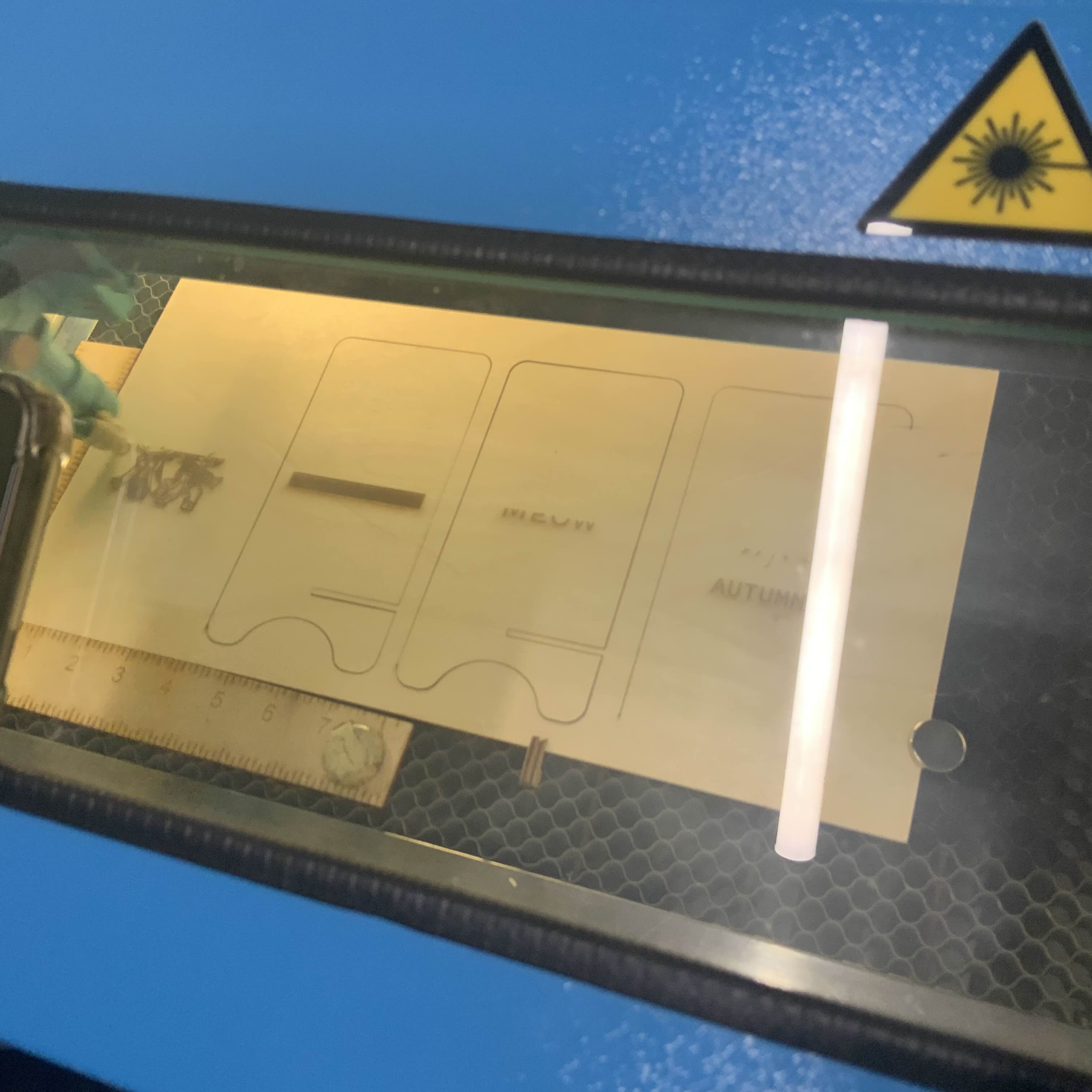 the board started to cut instead of engrave first, leaving room there for potential disaster if the board kept moving back and forth, as a result of it not being consistently stable.