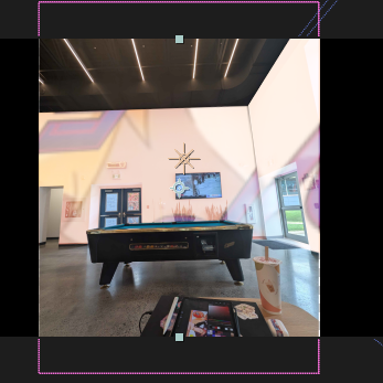 I started to play around with projection mapping and experimented with pictures I took during the first workshop. I precomped most of the materials in after effects and used perspective to give the illusion of it being projected onto the wall