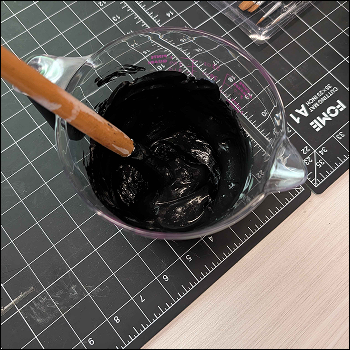 I was able to mix graphite paint. The effectiveness Of the paint depends on the binder sometimes or the ratios, if mixed incorrectly, it can make the paint ineffective or faulty as a result.