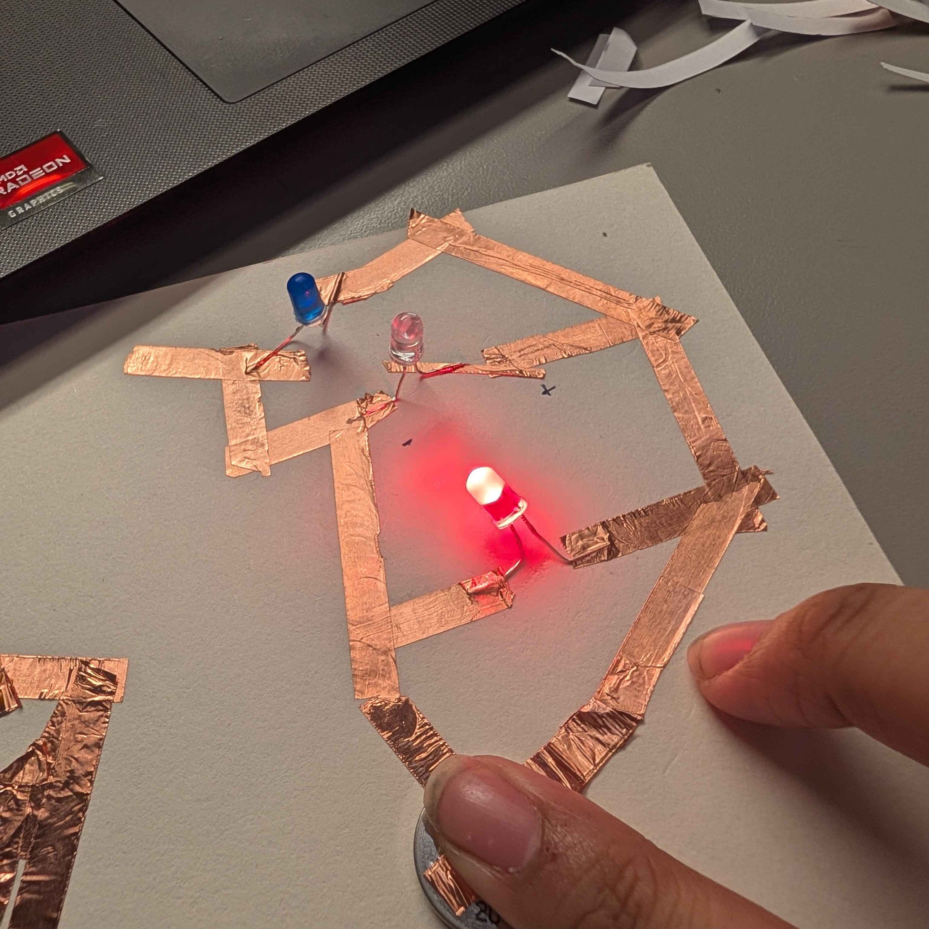 Only one of my LEDs lit up at this moment.