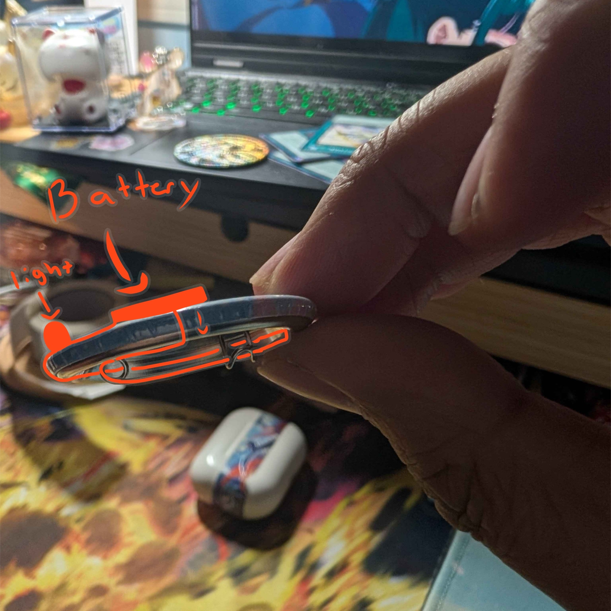 Wire layout of the badge to demosntrate my idea from another angle.