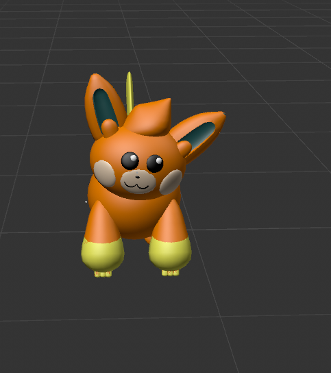 The first model I picked to analyze and experiment with. I was interested in creating the animal like body shape and just wanted to 
                 use something fun. I learned from this experience that modeling faces are incredibly difficult. I utilized a lot of buldge and taper tools to create some of the 
                 shapes. Symmetry tools were used to also quicken the process