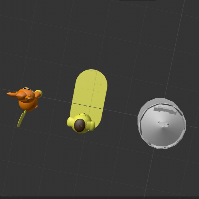 birds eye view shot of all my commpleted models for this activity